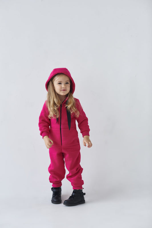 Jumpsuit Toddler & Baby Cotton Fleece Alwair Kids crimson