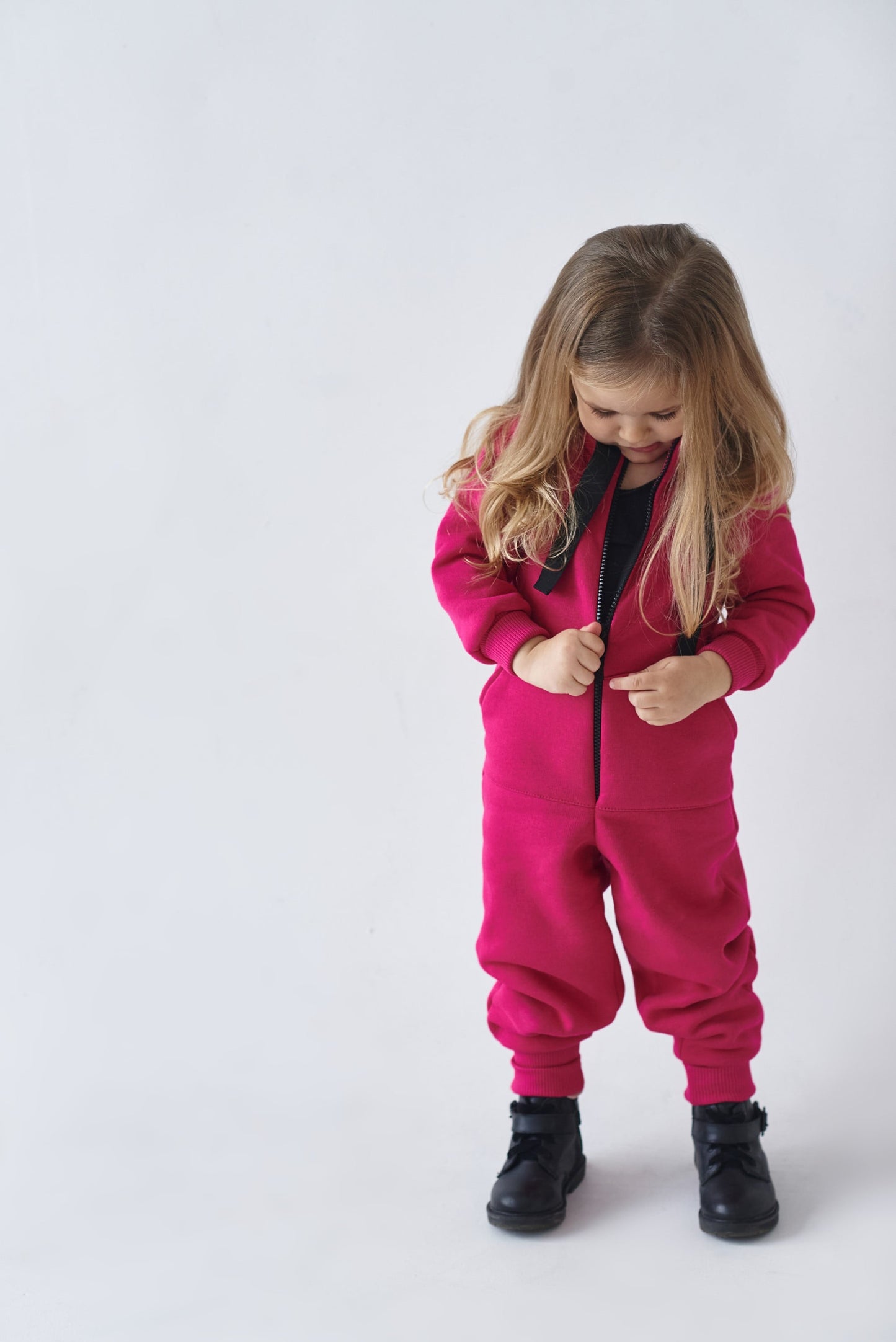 Jumpsuit Toddler & Baby Cotton Fleece Alwair Kids crimson