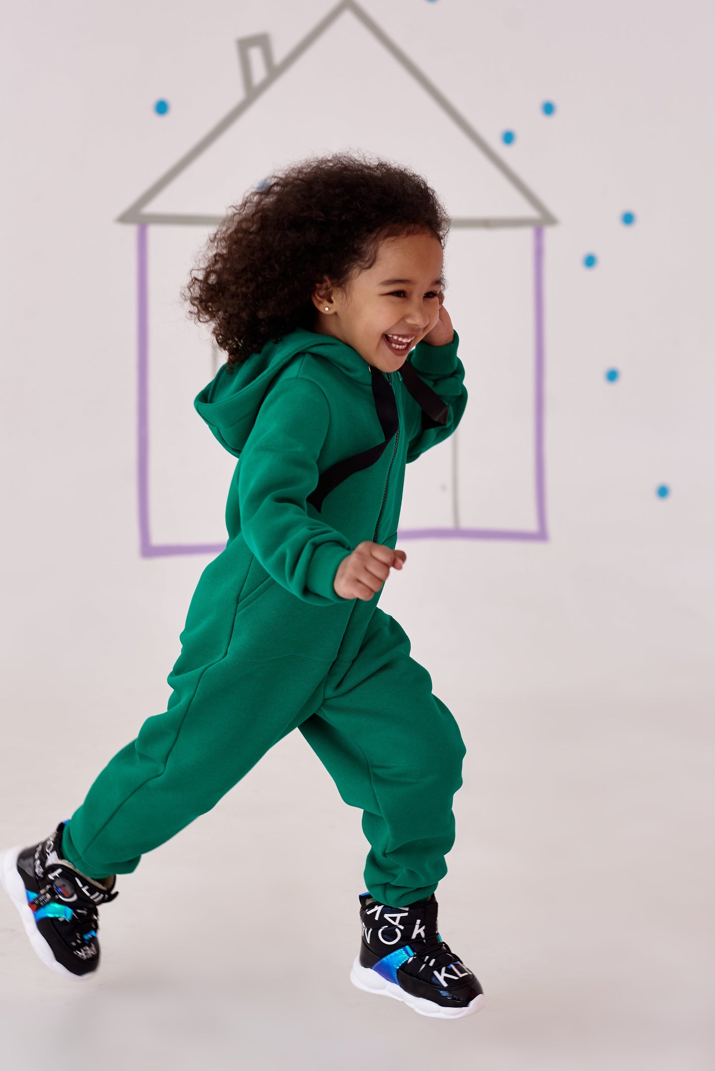 Jumpsuit Toddler & Baby Cotton Fleece Alwair Kids green