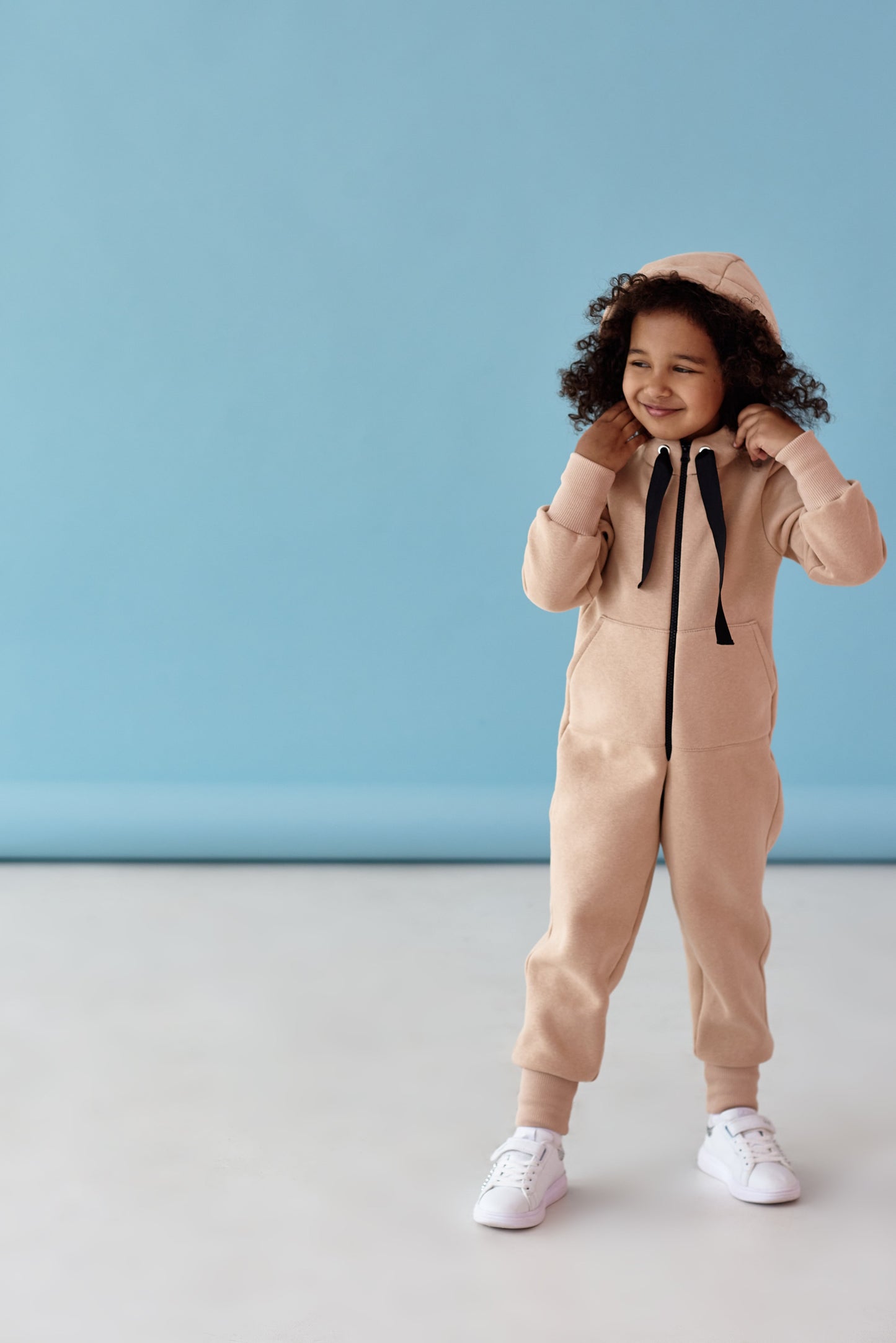 Jumpsuit Toddler & Baby Cotton Fleece Alwair Kids beige