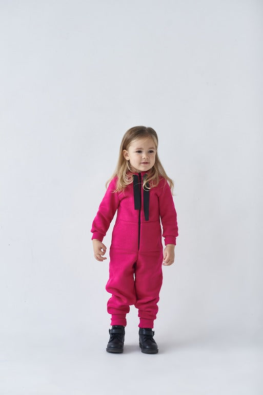 Jumpsuit Toddler & Baby Cotton Fleece Alwair Kids crimson