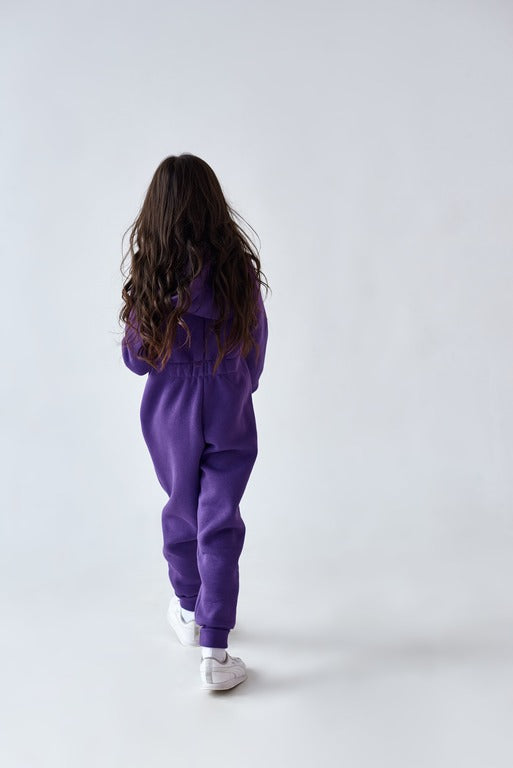 Jumpsuit Toddler & Baby Cotton Fleece Alwair Kids purple