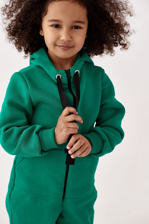 Jumpsuit Toddler & Baby Cotton Fleece Alwair Kids green